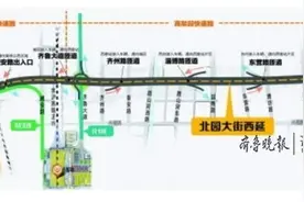 济南首条纵贯东西的快速路明年6月通车，一线串起新东站和西客站图片