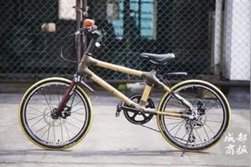 四川小伙制作竹子自行车 卖到欧洲图片