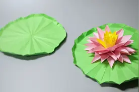 一朵好看的荷花怎么做？看完你就懂了，分分钟学会，手工视频教程视频封面