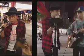 林俊杰-江南完整版街头演唱本尊居然出现视频封面