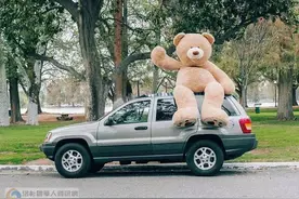 带一只2米3的大玩具熊去旅行，是一种什么体验？图片