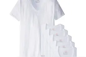 赶紧抢白菜了！Hanes 恒适 男式V领打底T恤 6件装图片