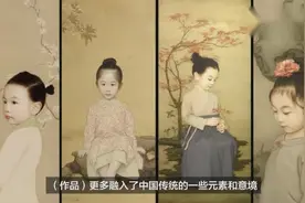 又是别人家的爸爸，用油画把女儿画成中式小仙女，这位爸爸你赢了视频封面