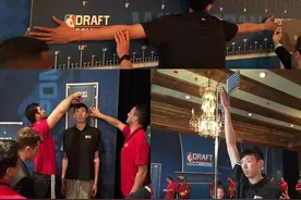 周琦体测数据：臂展2.33米，身高2.165米图片