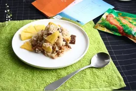 孜然牛肉菠萝饭的做法图片