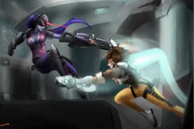 守望先锋黑百合与猎空 最佳cp美图欣赏图片