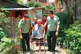九旬孤残老太生日喜迎兵儿女乐享天伦图片
