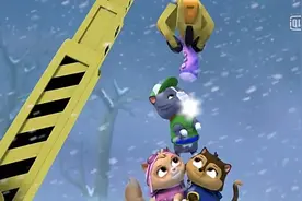 《汪汪队立大功》汪汪队用鱿鱼干找出爱吃鱼的猫咪和企鹅，好棒啊视频封面