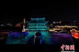 千年古城浙江衢州：流光溢彩不夜天 灯光秀喜迎春节图片