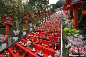 日本神社展出1800个人偶娃娃迎女儿节图片