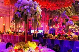 印度富商为儿了举办的超级婚礼，现场如仙境图片