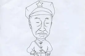 红十四军健在老战士吴九成百岁漫画图问世  籍贯江苏现年104岁图片