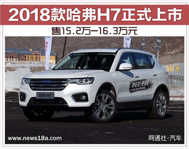 2018款哈弗H7正式上市 售15.2万-16.3万元