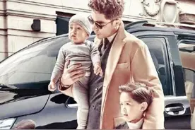 霍建华抱萌娃拍片父爱爆棚，网友直呼羡慕林心如图片