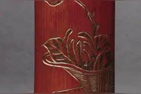 造型奇特的竹片原是清代文玩臂搁图片