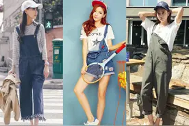 想要减龄回归少女，背带裤一定少不了。图片