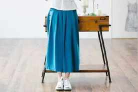 纯色飘逸半身裙清凉一夏图片