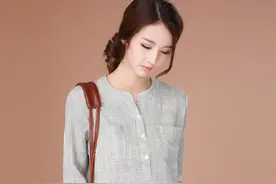 挑一件亚麻美衣，做一名安静的美女子图片
