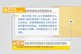 3月新规：职业学校学生顶岗实习 也能及时足额拿到报酬视频封面