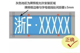 车牌装框，一律计12分？权威说法来了图片