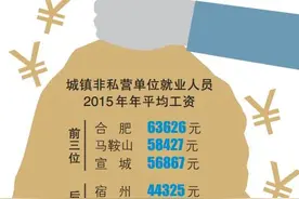 安徽职工“平均年薪”pk：合肥、马鞍山、宣城居前3！ 你的工资在安徽是啥水平？速来对照图片