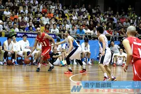 广西威壮男篮2016南宁首秀 91：84再次战胜约旦队图片