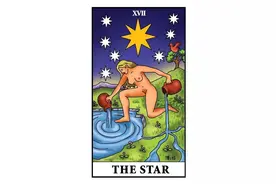 塔罗牌教学第十七张牌：「星星」图片