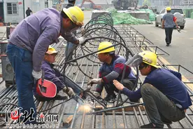 石家庄和平路高架西延工程全线开工图片