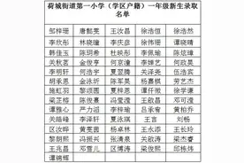 重磅！荷城街道公办小学户籍生报名名单、剩余学位公布！图片