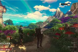 《巫师3：狂猎》血与酒新图 美女骑士与白狼不离不弃图片