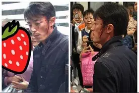 霍建华满脸血 霍建华体谅粉丝带妆逛超市请喝水图片