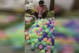 原来沐浴球散掉是这样绑起来的，可看了三遍的我还是不会，你会不