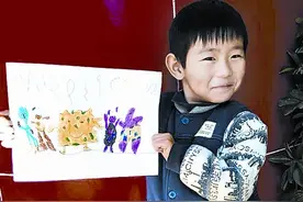 五岁男孩的画家梦图片