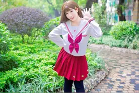 制服控必杀！JK萌妹元气值Up~Up~图片