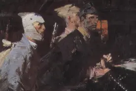 莫伊谢延科油画《 红军来了 》为什么持续影响至今不衰？图片