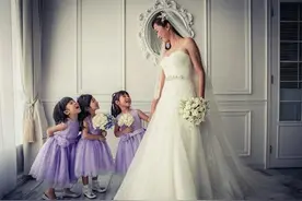 姑姑的婚礼上，当花童的我差点搞砸......图片