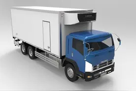 solidworks软件设计：五十铃卡车三维模型，带渲染效果图片
