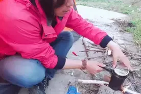 虎牙户外徒步主播洗菜做饭，这锅看上去有点年头了！视频封面