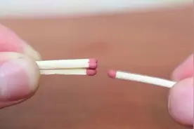 不用火柴盒如何点燃一根火柴，看这个！神奇吧！图片