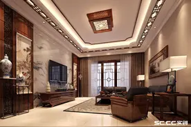 气势恢宏的新中式，湖山美地新中式装修风格图片