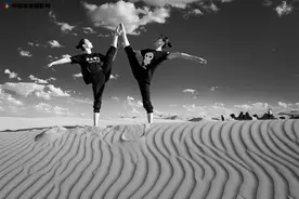 响沙湾，大漠瑜伽的苍凉美图片