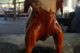 南沙美食榄核附近农庄竟然皮脆汁多的吊烧鸡，好好吃！图片