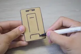 教你一招：废旧硬纸片秒变精美手机支架，太好用了