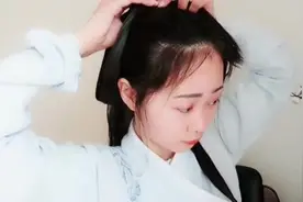 刘诗诗在《仙剑奇侠转》中的古风发型！汉服编发可爱又仙女！