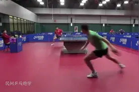 许昕高吊弧圈球训练，弧线完美!视频封面