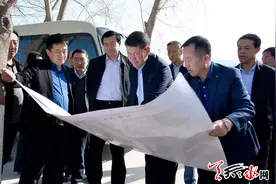 王军调研天水国际陆港项目规划建设情况图片