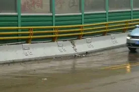 突发：惠州一立交桥出现较大裂痕下陷，市民需绕行图片