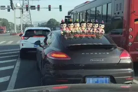 曝光！钦州一司机搭着七个葫芦娃上街，有人曾因此被罚图片