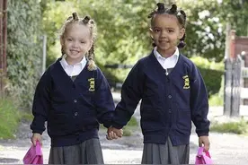 英国一对混血双胞胎肤色分别为黑白色引关注图片