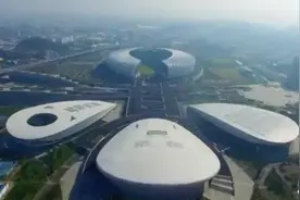 福建福州奥体区域高清航拍，高空视角看福州蝶变发展！